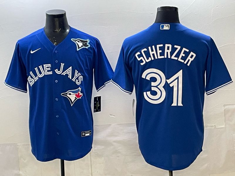 Men 2025 Toronto Blue Jays #31 Scherzer blue Game Nike MLB Jersey style 04->toronto blue jays->MLB Jersey